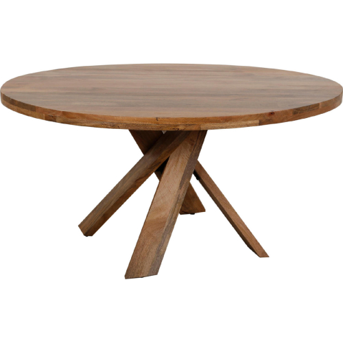 Downtown 60" Round Dining Table in Amber Mango Wood