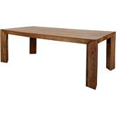 Downtown 86" Dining Table in Amber Mango Wood