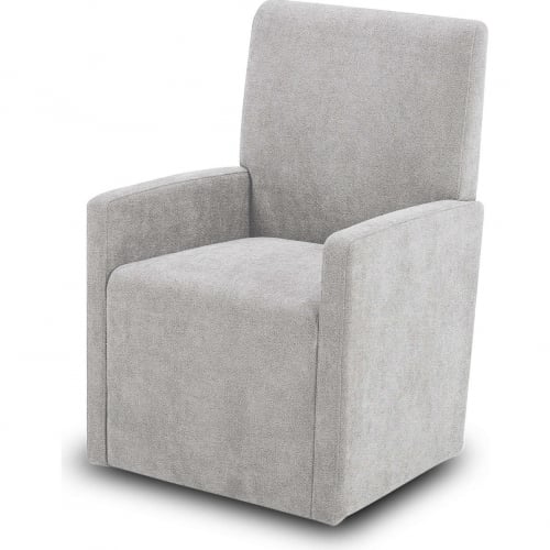 Escape Caster Dining Chair in Neutral Beige Fabric