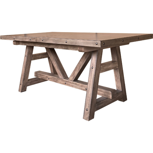 Lodge 86" Extention Dining Counter Height Table in Siltstone Wood