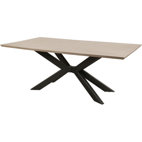 Monaco 86" Dining Table in Solid Mango Wood & Iron