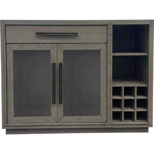 Pure Modern Server in Moonstone Grey Wood