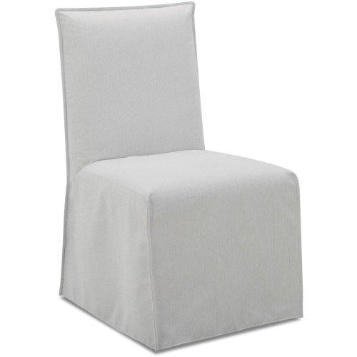 Slipper Dining Chair in Mathis Ivory Linen Like Fabric (Set of 2)