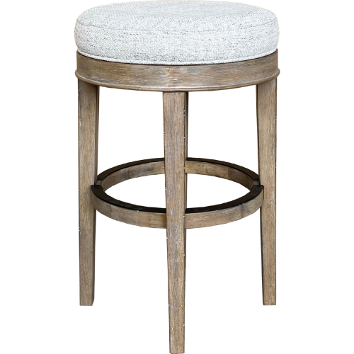 Sundance Swivel Bar Stool in Sandstone Wood & Neutral Fabric