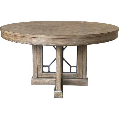 Sundance 54" Round Dining Table in Sandstone Wood