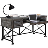 Gramercy Park 60" Writing Desk in Vintage Burnished Smoke Grey