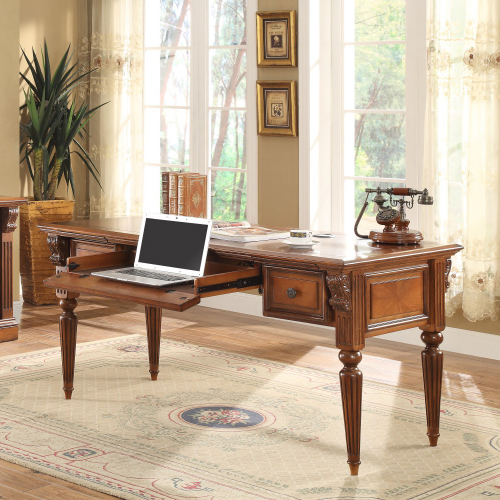 Huntington 60" Writing Desk in Antique Vintage Pecan