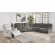 Alpine 6 Piece Power Zero Gravity Sectional Sofa in Airy Midnight Grey Fabric