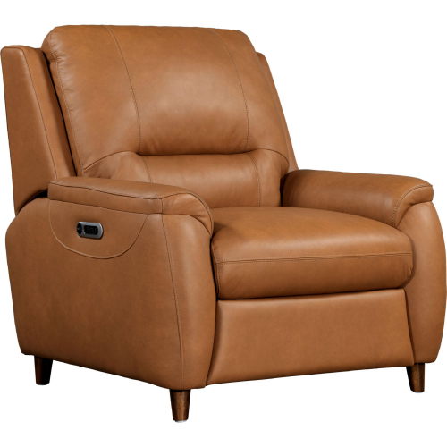 Austin Power Recliner in Caramel Cream Top Grain Leather