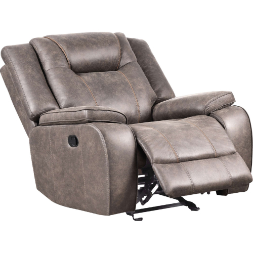 Blake Manual Glider Recliner in Desert Taupe Microfiber Fabric