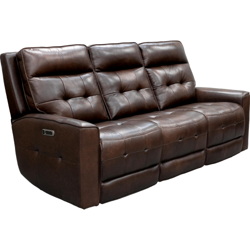 Canterbury Power Reclining Zero Gravity Sofa in Acorn Brown Leather