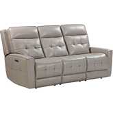 Canterbury Power Reclining Zero Gravity Sofa in Pewter Light Grey