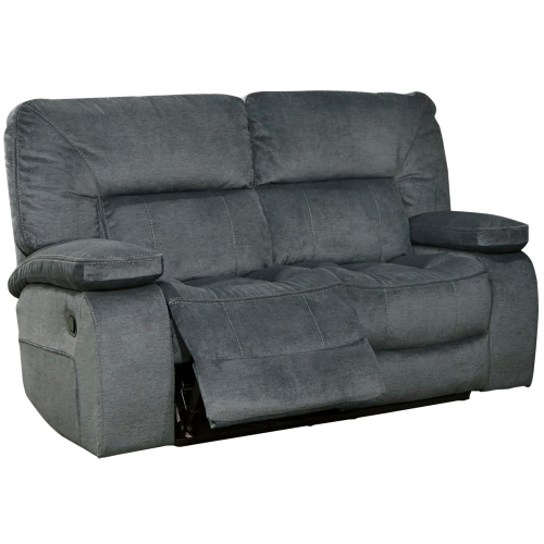 Chapman Manual Loveseat in Polo Blue Fabric