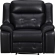 Clayton Sofa and 2 Recliners in Phantom Black Leatherette