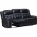 Clayton Sofa and 2 Recliners in Phantom Black Leatherette