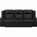 Clayton Sofa and 2 Recliners in Phantom Black Leatherette