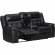 Clayton Sofa and Loveseat in Phantom Black Leatherette