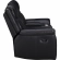 Clayton Sofa and Loveseat in Phantom Black Leatherette