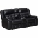 Clayton Sofa Loveseat and Recliner in Phantom Black Leatherette