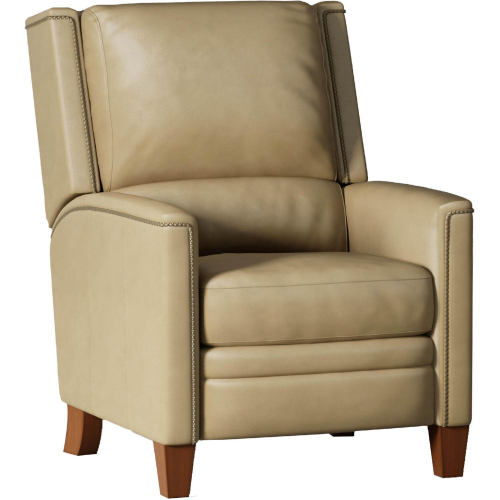 Connor Manual Recliner in Luxe Latte Brown Top Grain Leather