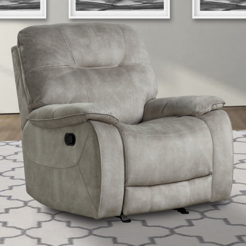 Cooper Manual Glider Recliner in Shadow Natural Fabric