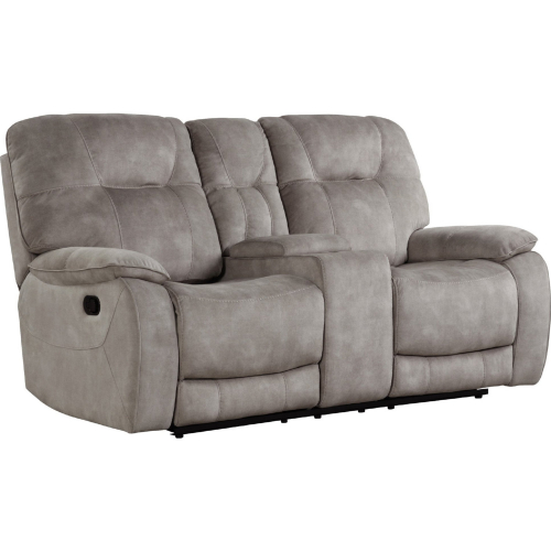 Cooper Manual Console Loveseat in Shadow Natural Fabric