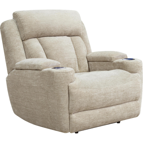 Dalton Power Recliner in Fawn Neutral Fabric