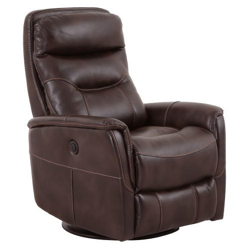 Gemini Anywhere Power Swivel Recliner in Truffle Leatherette