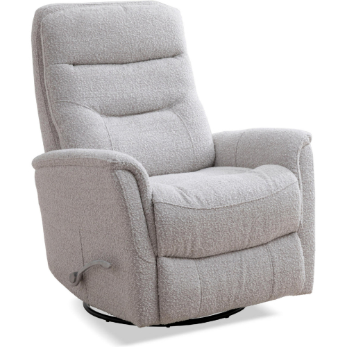 Gemini Manual Swivel Glider Recliner in Neutral Cotton Fabric