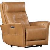 Gershwin Zero Gravity Power Recliner in Butterscotch Top Grain Leather