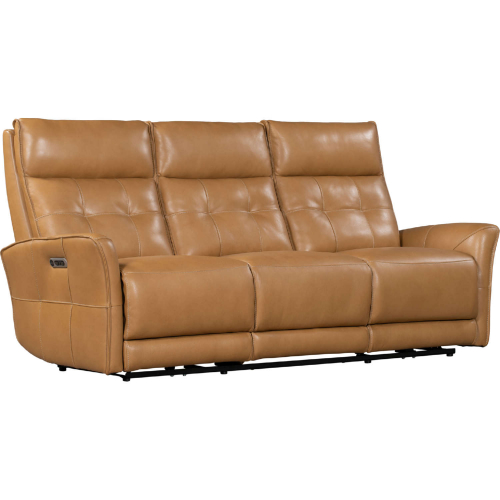 Gershwin Zero Gravity Power Reclining Sofa in Butterscotch Top Grain Leather