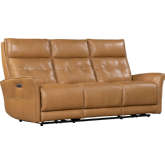 Gershwin Zero Gravity Power Reclining Sofa in Butterscotch Top Grain Leather