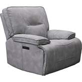 Gladiator Power Zero Gravity Recliner in Sky Leatherette