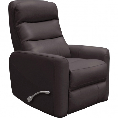 Hercules Manual Swivel Glider Recliner in Chocolate Brown Leatherette (Set of 2)