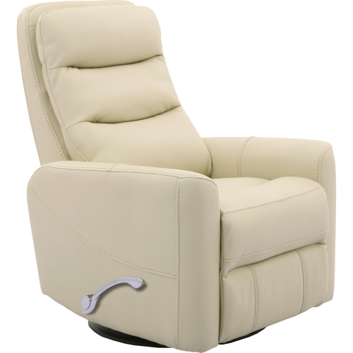 Hercules Manual Swivel Glider Recliner in Oyster Cream Leatherette