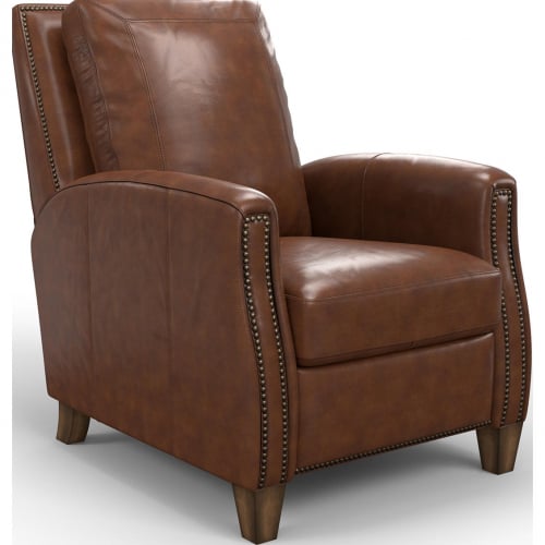 Hunter Manual Recliner in Chestnut Brown Top Grain Leather