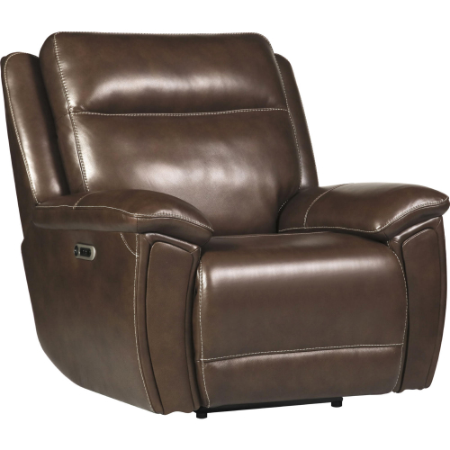 Jameson Power Zero Gravity Recliner in Hickory Dark Brown Leather