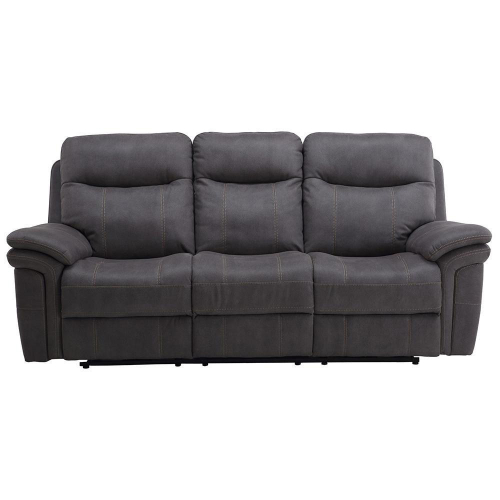 Mason Power Sofa in Charcoal Grey Leatherette