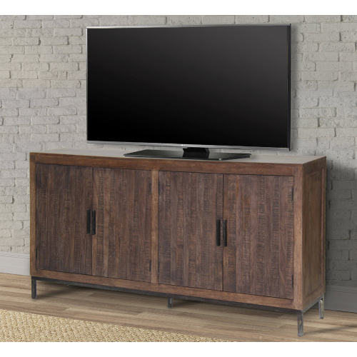 Crossings Morocco 78" TV Stand Console in Bark Finish Mango Wood