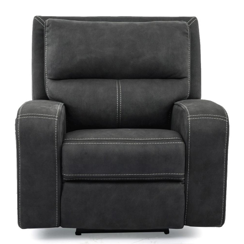 Polaris Power Recliner in Slate Grey Fabric