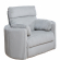 Radius Power Reclining Sofa & Two Recliners Set in Mega Grey Fabric