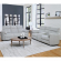 Radius Power Reclining Sofa & Loveseat Set in Mega Grey Fabric