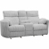 Radius Power Reclining Sofa & Loveseat Set in Mega Grey Fabric