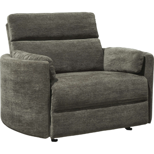 Radius Xl Extra Wide Power Glider Recliner in Krypton Brown Fabric