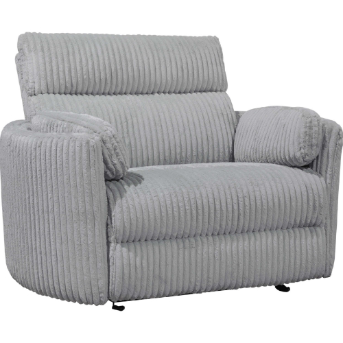 Radius Xl Extra Wide Power Glider Recliner in Mega Grey Fabric