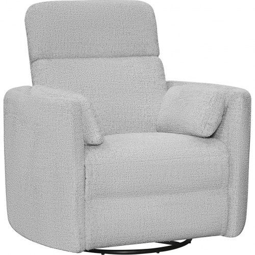 Radius Manual Swivel Recliner in Angora Linen Fabric