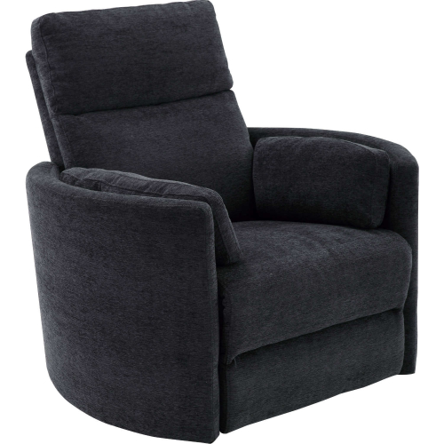 Radius Power Swivel Glider Recliner in Mediterranean Dark Grey Fabric