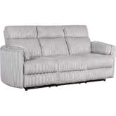 Radius Power Reclining Sofa in Mega Grey Fabric