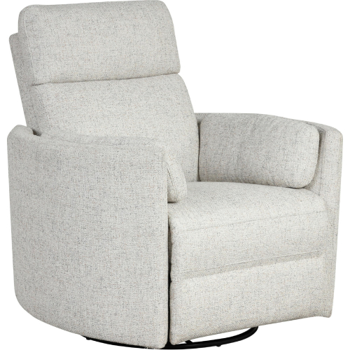 Radius Power Swivel Glider Recliner in Neutral Quartz Fabric