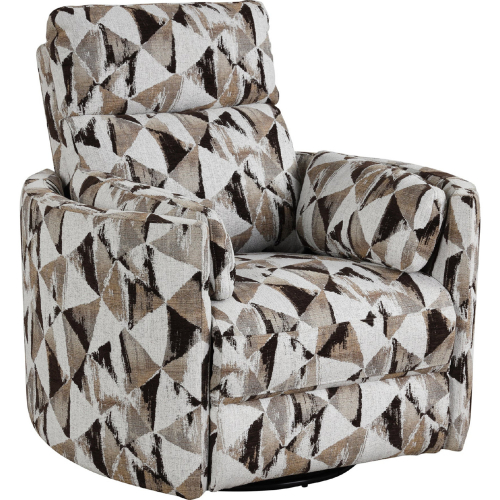 Radius Power Swivel Glider Recliner in Brownstone Fabric